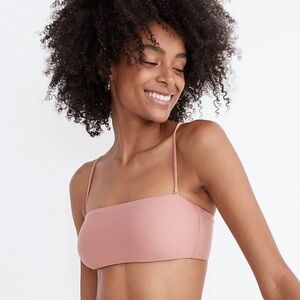 NWT Madewell Second Wave Spaghetti-Strap‎ Bandeau Bikini Top